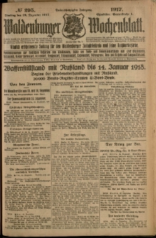 Waldenburger Wochenblatt, Jg. 63, 1917, nr 295