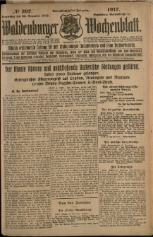 Waldenburger Wochenblatt, Jg. 63, 1917, nr 297