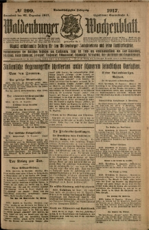 Waldenburger Wochenblatt, Jg. 63, 1917, nr 299