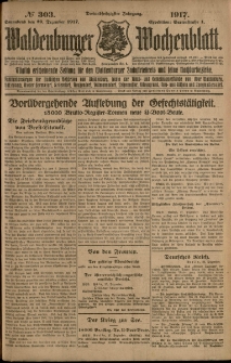 Waldenburger Wochenblatt, Jg. 63, 1917, nr 303