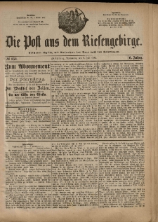 Die Post aus dem Riesengebirge, 1885, nr 151