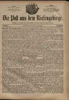 Die Post aus dem Riesengebirge, 1885, nr 166
