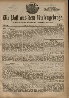Die Post aus dem Riesengebirge, 1885, nr 175