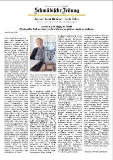 Junker buduje mosty do Polski. Wrocławskie Archiwum przyznało Ullrichowi Junkerowi medal pamiątkowy [Dokument elektroniczny]