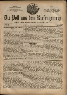 Die Post aus dem Riesengebirge, 1885, nr 180