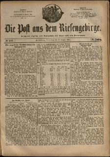 Die Post aus dem Riesengebirge, 1885, nr 187