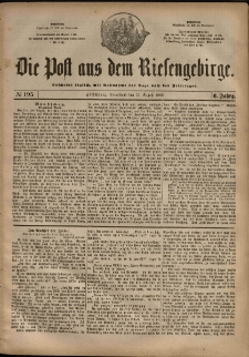Die Post aus dem Riesengebirge, 1885, nr 195