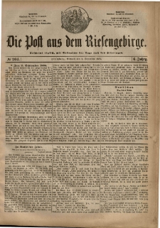Die Post aus dem Riesengebirge, 1885, nr 204