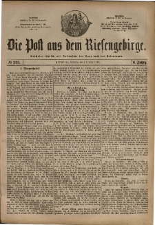 Die Post aus dem Riesengebirge, 1885, nr 232