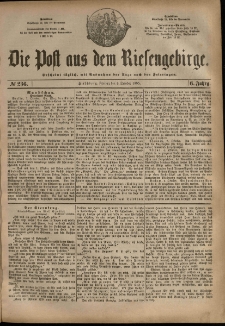 Die Post aus dem Riesengebirge, 1885, nr 236