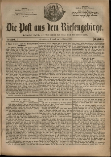 Die Post aus dem Riesengebirge, 1885, nr 240