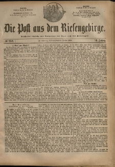 Die Post aus dem Riesengebirge, 1885, nr 252