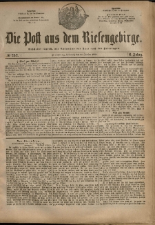 Die Post aus dem Riesengebirge, 1885, nr 252