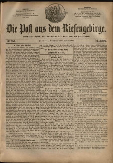 Die Post aus dem Riesengebirge, 1885, nr 253