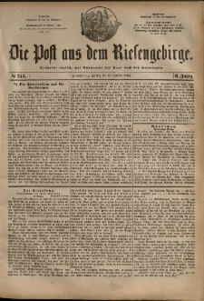 Die Post aus dem Riesengebirge, 1885, nr 254