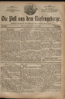 Die Post aus dem Riesengebirge, 1885, nr 260