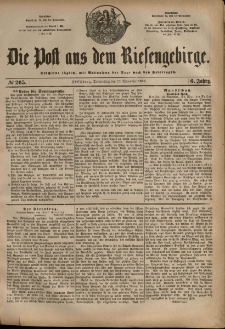 Die Post aus dem Riesengebirge, 1885, nr 265