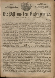 Die Post aus dem Riesengebirge, 1885, nr 266