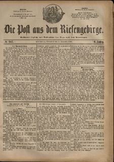 Die Post aus dem Riesengebirge, 1885, nr 267