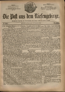 Die Post aus dem Riesengebirge, 1885, nr 268