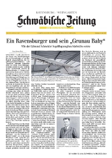 Ein Ravensburger und sein "Grunau Baby" : Wie der Edmund Schneider Segelflugzeugbau Masstabe [Dokument elektroniczny]