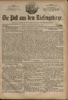 Die Post aus dem Riesengebirge, 1885, nr 283