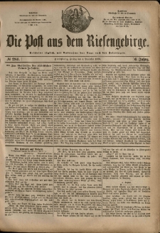 Die Post aus dem Riesengebirge, 1885, nr 284