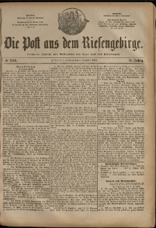 Die Post aus dem Riesengebirge, 1885, nr 286