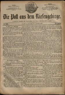 Die Post aus dem Riesengebirge, 1885, nr 289