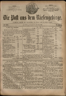 Die Post aus dem Riesengebirge, 1885, nr 290