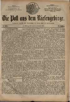 Die Post aus dem Riesengebirge, 1885, nr 299
