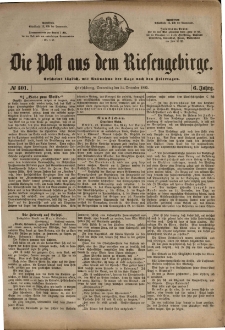 Die Post aus dem Riesengebirge, 1885, nr 301