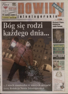 Nowiny Jeleniogórskie : tygodnik społeczny, R. 52, 2010, nr 51 (2687)