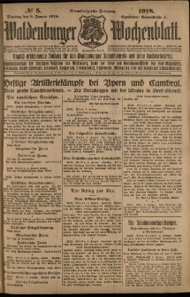 Waldenburger Wochenblatt, Jg. 64, 1918, nr 5