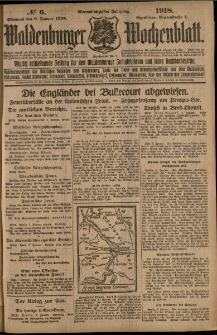 Waldenburger Wochenblatt, Jg. 64, 1918, nr 6