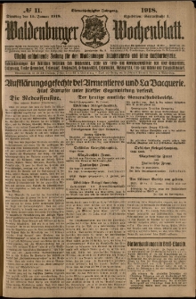 Waldenburger Wochenblatt, Jg. 64, 1918, nr 11