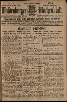 Waldenburger Wochenblatt, Jg. 64, 1918, nr 12