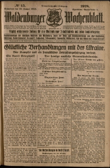 Waldenburger Wochenblatt, Jg. 64, 1918, nr 15