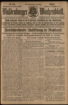 Waldenburger Wochenblatt, Jg. 64, 1918, nr 16
