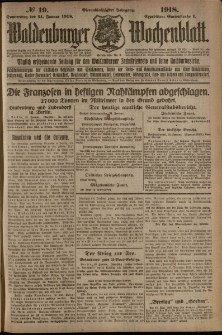 Waldenburger Wochenblatt, Jg. 64, 1918, nr 19