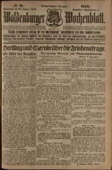 Waldenburger Wochenblatt, Jg. 64, 1918, nr 21