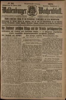Waldenburger Wochenblatt, Jg. 64, 1918, nr 24