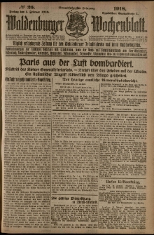 Waldenburger Wochenblatt, Jg. 64, 1918, nr 26