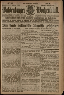 Waldenburger Wochenblatt, Jg. 64, 1918, nr 27