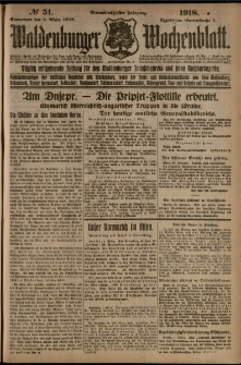 Waldenburger Wochenblatt, Jg. 64, 1918, nr 51