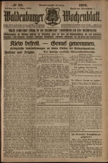 Waldenburger Wochenblatt, Jg. 64, 1918, nr 52