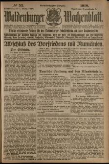 Waldenburger Wochenblatt, Jg. 64, 1918, nr 55