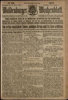 Waldenburger Wochenblatt, Jg. 64, 1918, nr 69