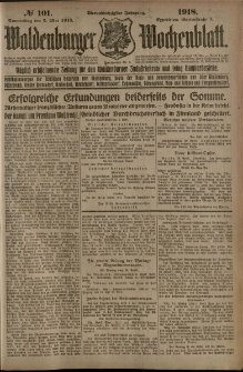 Waldenburger Wochenblatt, Jg. 64, 1918, nr 101