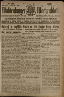 Waldenburger Wochenblatt, Jg. 64, 1918, nr 112